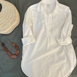 J. Crew White Tunic